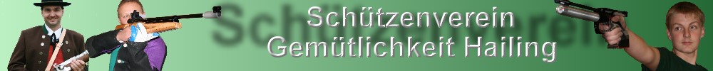 Banner Schützenverein Gemütlichkeit Hailing